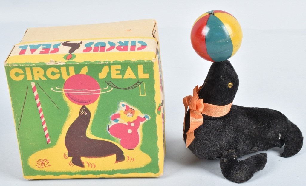JAPAN Windup CIRCUS SEAL w/ BOX (1 of 4)
