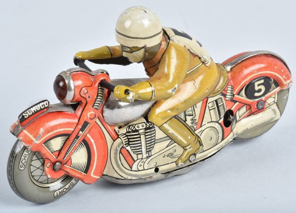 SCHUCO Tin Windup SPORT MOTORCYCLE (1 of 5)