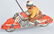 JAPAN Tin Windup MOTORCYCLE GO ROUND - 2