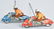 JAPAN Tin Windup MOTORCYCLE GO ROUND - 5