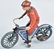 FISHER Tin Windup MOTORCYCLE w/ RIDER