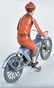 FISHER Tin Windup MOTORCYCLE w/ RIDER - 3