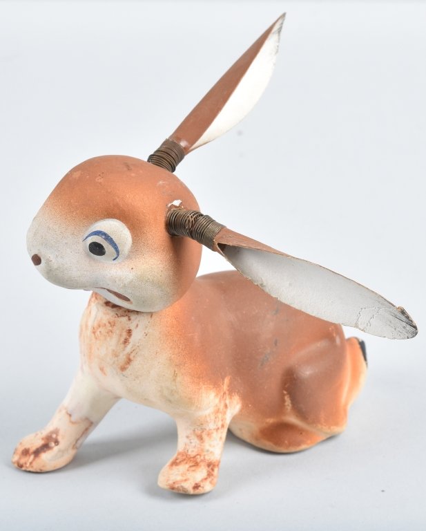 GERMAN CANDY CONTAINER RABBIT w/ SPRING EARS (1 of 5)