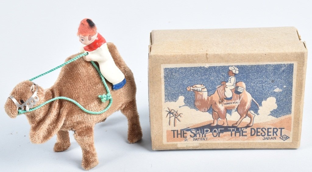 JAPAN Windup SHIP OF THE DESERT w/ BOX: All original and looks never played with condition. Works. 5" Excellent