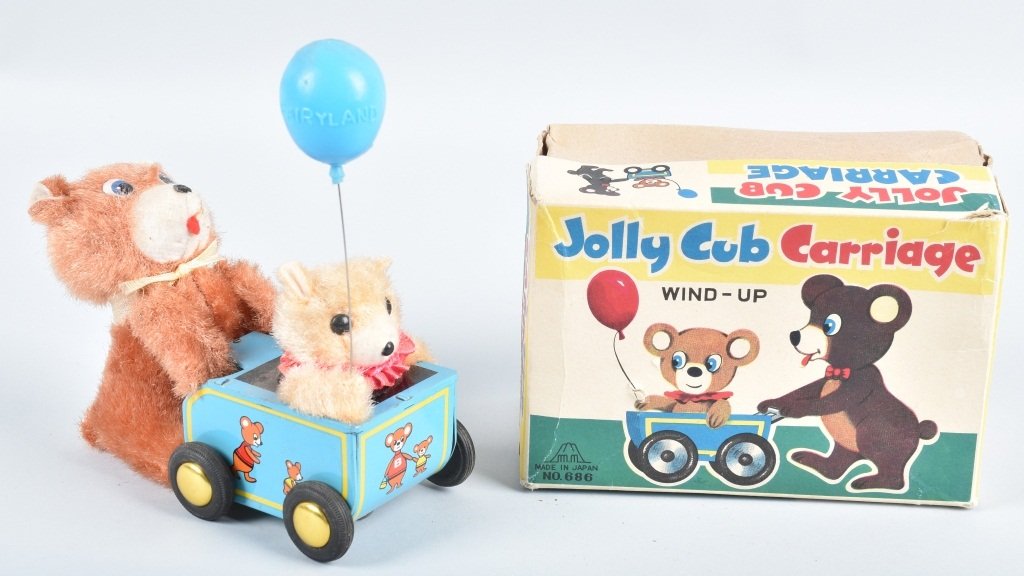 JAPAN Windup JOLLY CUB CARRIAGE w/ BOX (1 of 4)