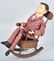 JAPAN Windup JFK & ROCKING CHAIR w/ BOX - 2