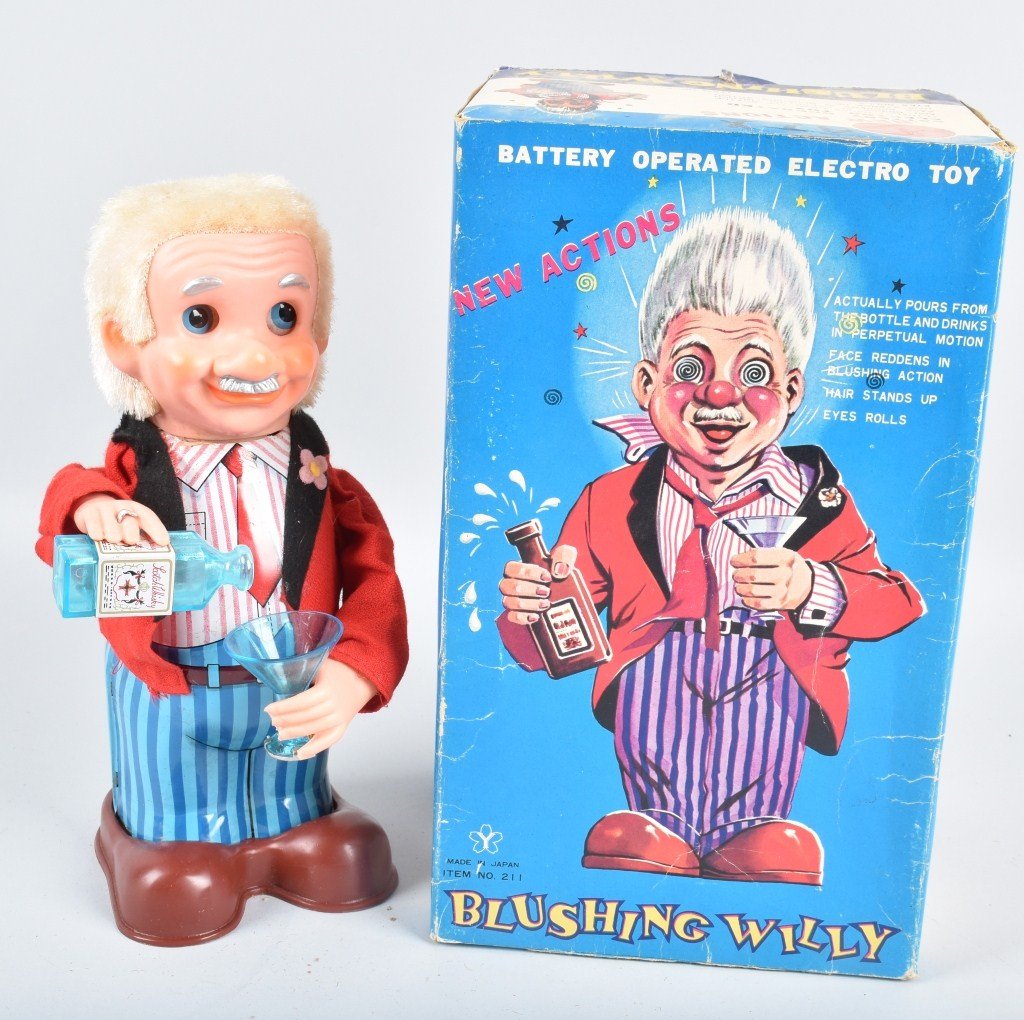 JAPAN Battery Op BLUSHING WILLY w/ BOX (1 of 7)