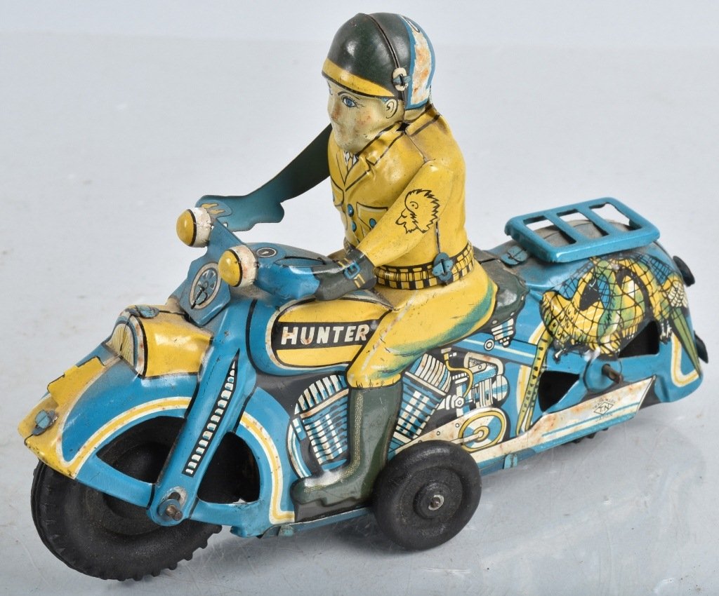 JAPAN Tin Friction HUNTER MOTORCYCLE (1 of 4)