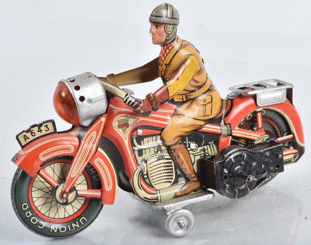 US Zone Germany ARNOLD Tin Windup MOTORCYCLE (1 of 4)
