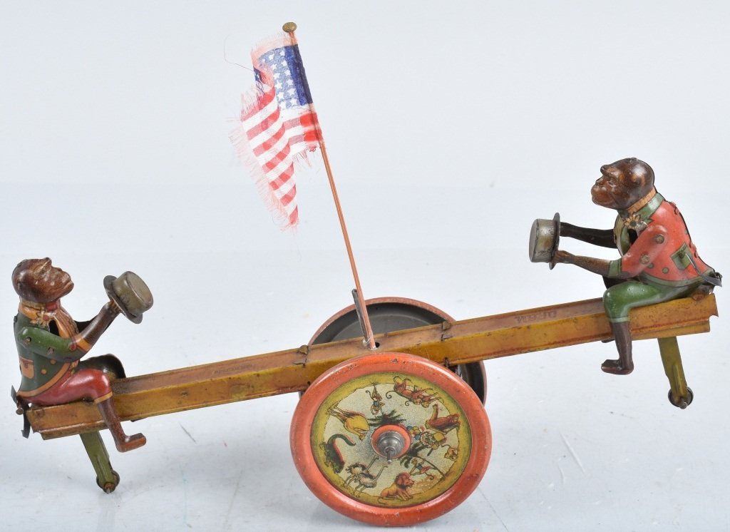 DITSLER Tin Windup MONKEY SEE-SAW (1 of 4)