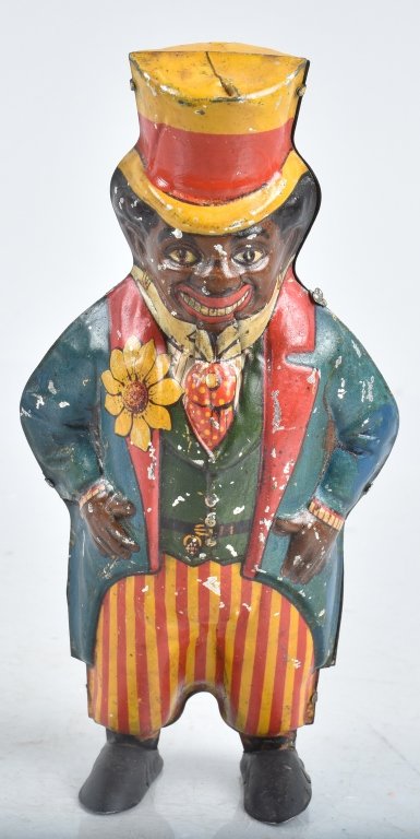 DITSLER Tin Windup BLACK DUDE w/ FLOWER (1 of 3)