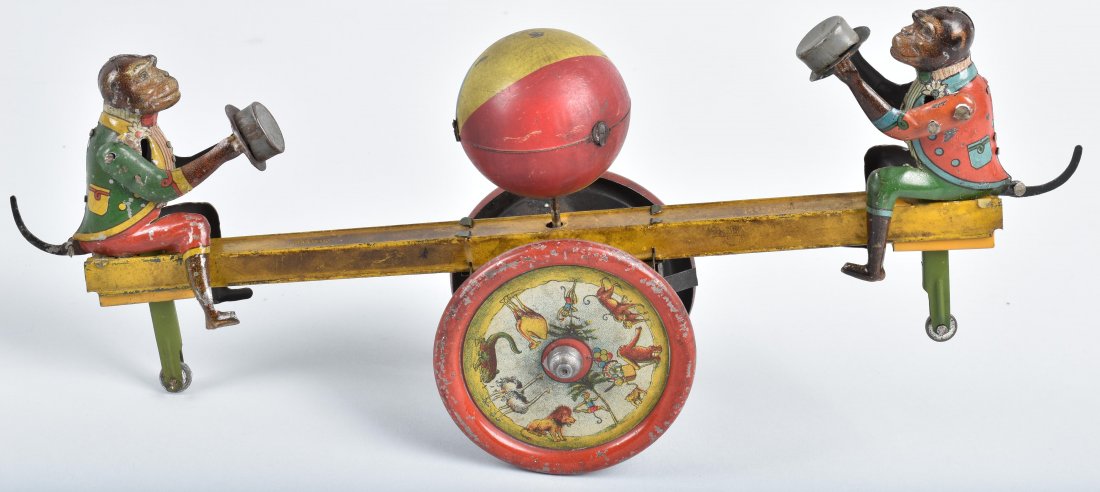 DITSLER Tin Windup SEE-SAW MONKEYS (1 of 5)