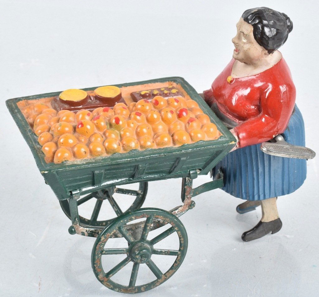FRENCH Windup FRUIT VENDOR LADY (1 of 5)