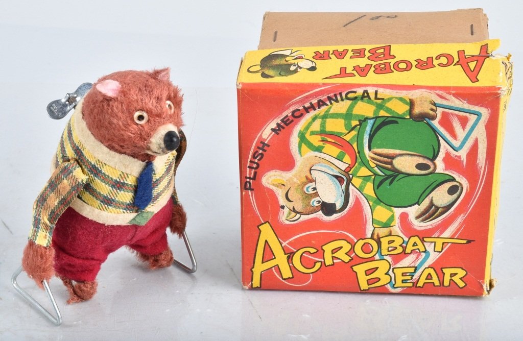 JAPAN Windup ACROBAT BEAR w/ BOX (1 of 6)