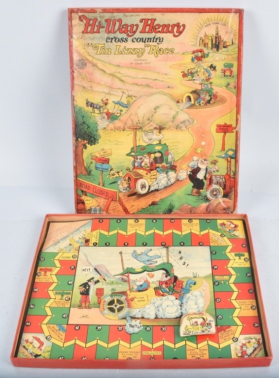 HIWAY HENRY TIN LIZZY RACE GAME w/ BOX (1 of 6)