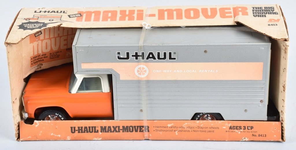 NYLINT U-HAUL MAXI-MOVER TRUCK w/ BOX: All original still sealed in box. 20" Excellent