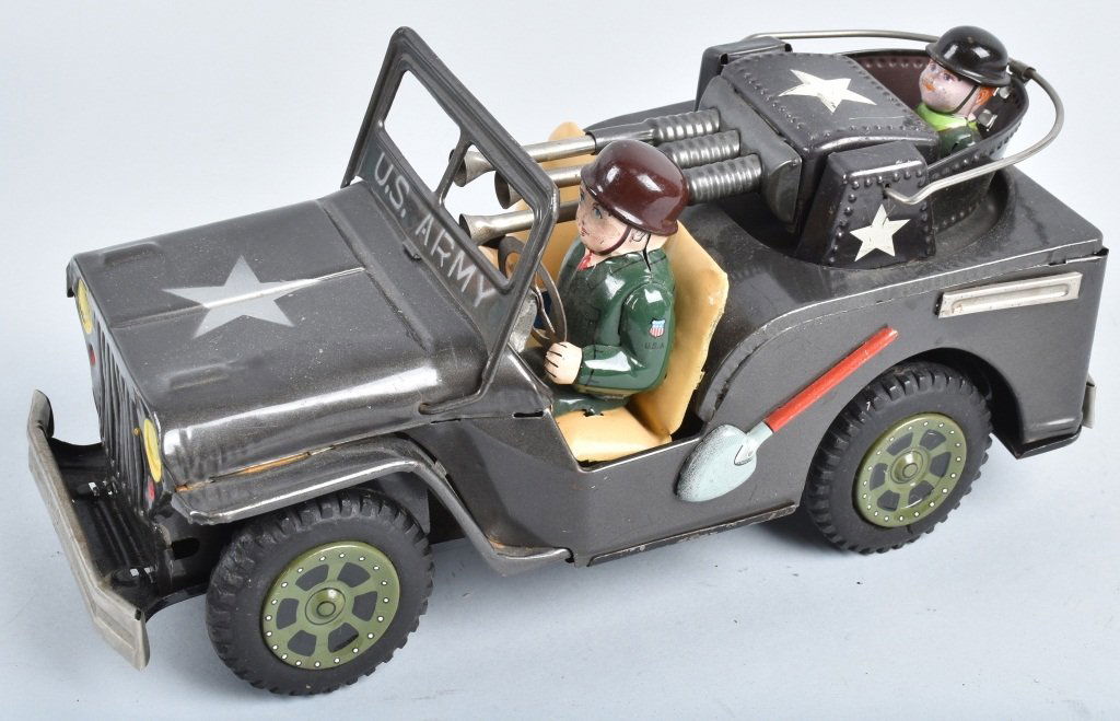 JAPAN Tin Friction US ARMY JEEP (1 of 3)