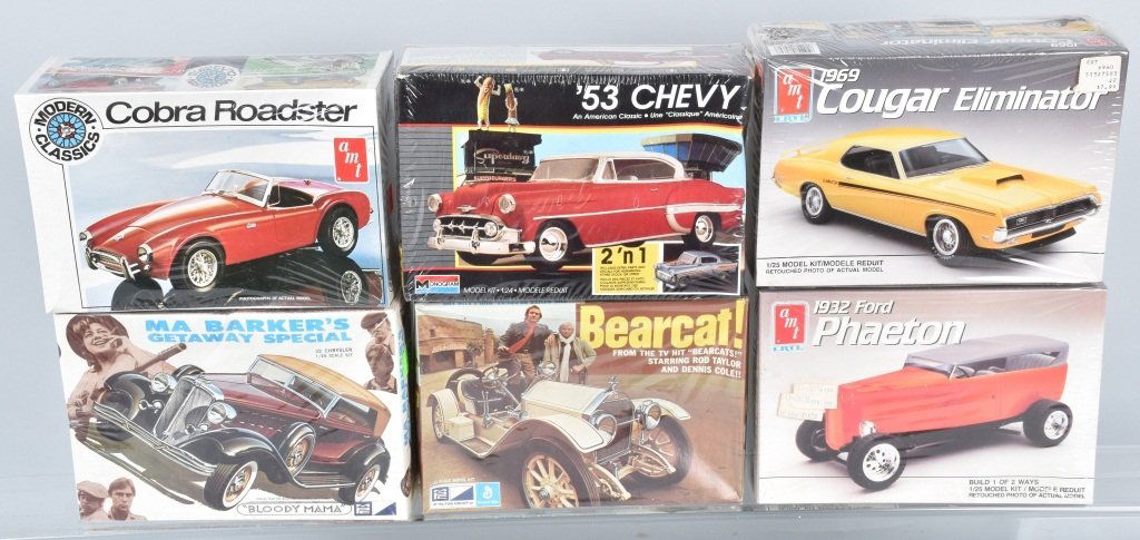 6- VINTAGE MODEL KITS STILL SEALED (1 of 4)