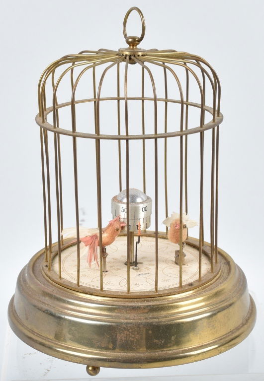 GERMAN KAISER MECHANICAL BIRDS in CAGE CLOCK (1 of 6)
