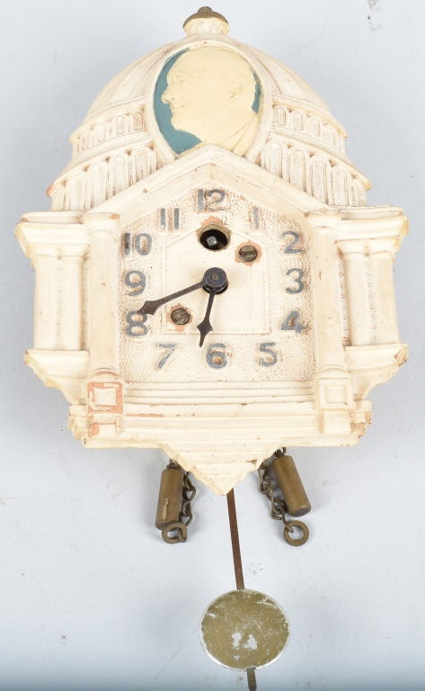 LUX FDR NEW DEAL WHITE HOUSE POLITCAL CLOCK: Measures 5 1/4", light wear. Excellent