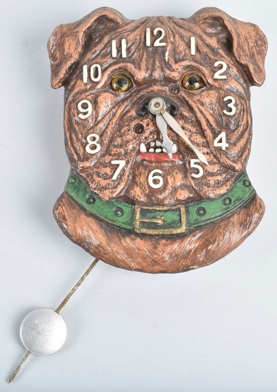 KEEBLER BULLDOG NOVELTY CLOCK (1 of 2)