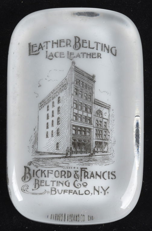 ADVERTISING PAPERWEIGHT BICKFORD LEATHER (1 of 4)