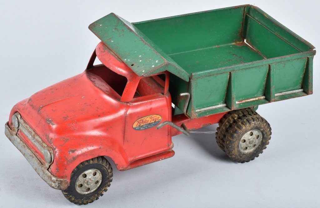 TONKA Pressed Steel DUMP TRUCK: All original with some wear. 13" Very Good