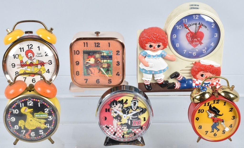 6-CHARACTER ALARM CLOCKS (1 of 6)