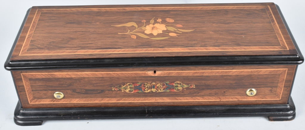 ANTIQUE SWISS MUSIC BOX (1 of 7)