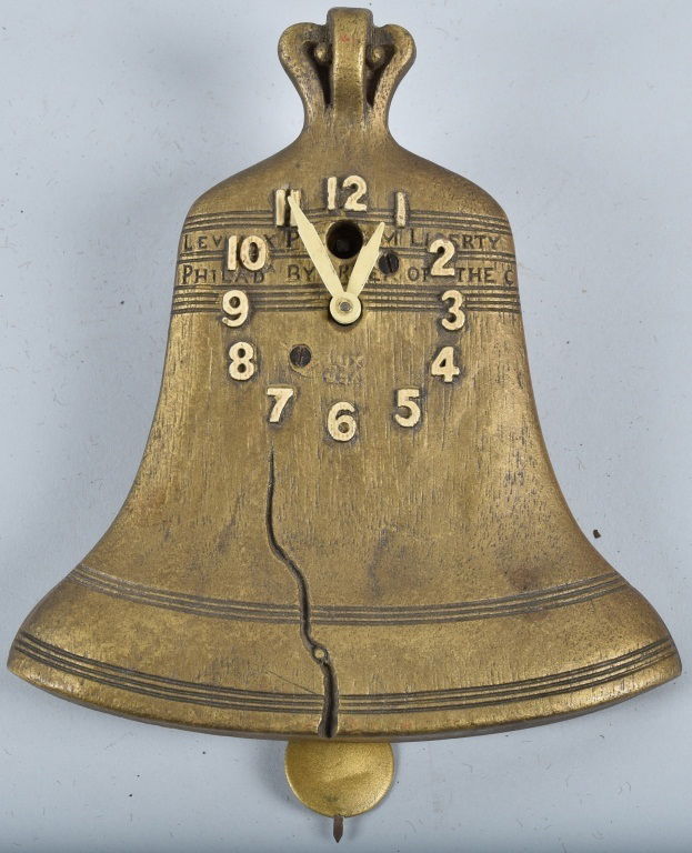 LUX NOVELTY LIBERTY BELL CLOCK (1 of 2)