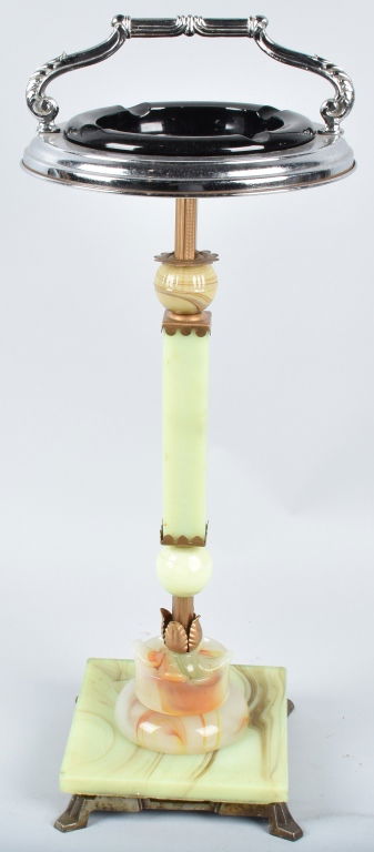 ALABASTER SMOKING STAND, VINTAGE (1 of 4)