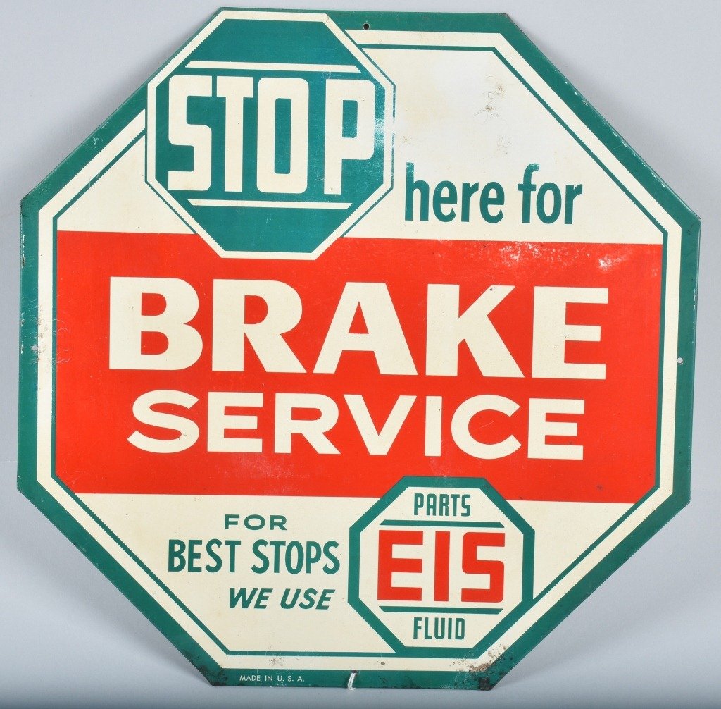 EIS BRAKE SERVICE TIN SIGN (1 of 2)