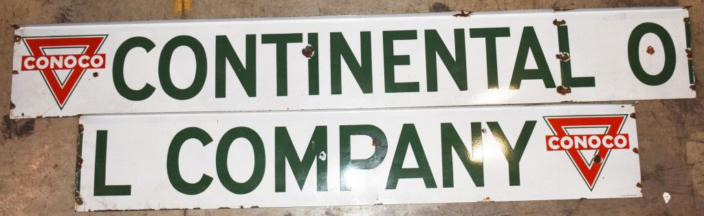 18' CONTINENTAL OIL COMPANY PORCELAIN SIGN (1 of 5)