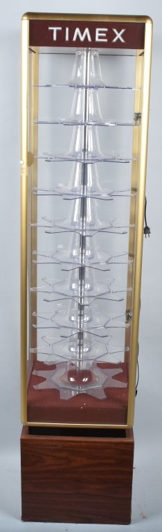 vintage timex display case