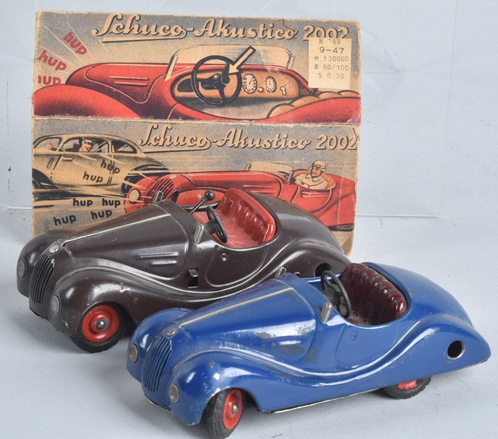 2- SCHUCO WINDUP CARS w/ BOX (1 of 10)