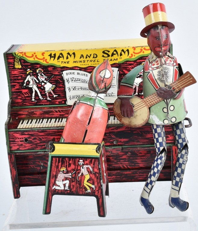 STRAUSS Tin Windup HAM & SAM BAND MINSTREL TEAM (1 of 4)