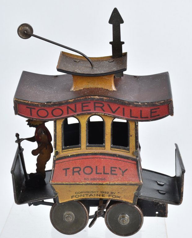 NIFTY Tin Windup TOONERVILLE TROLLEY (1 of 5)
