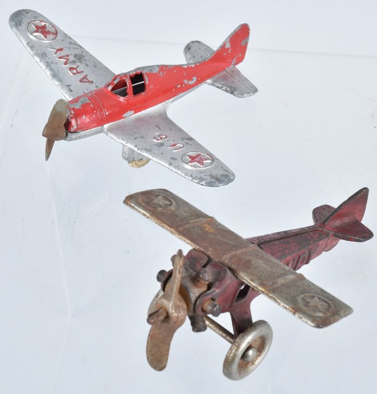 RARE 1920's NORTH & JUDD CAST IRON LINDY AIRPLANE (1 of 7)