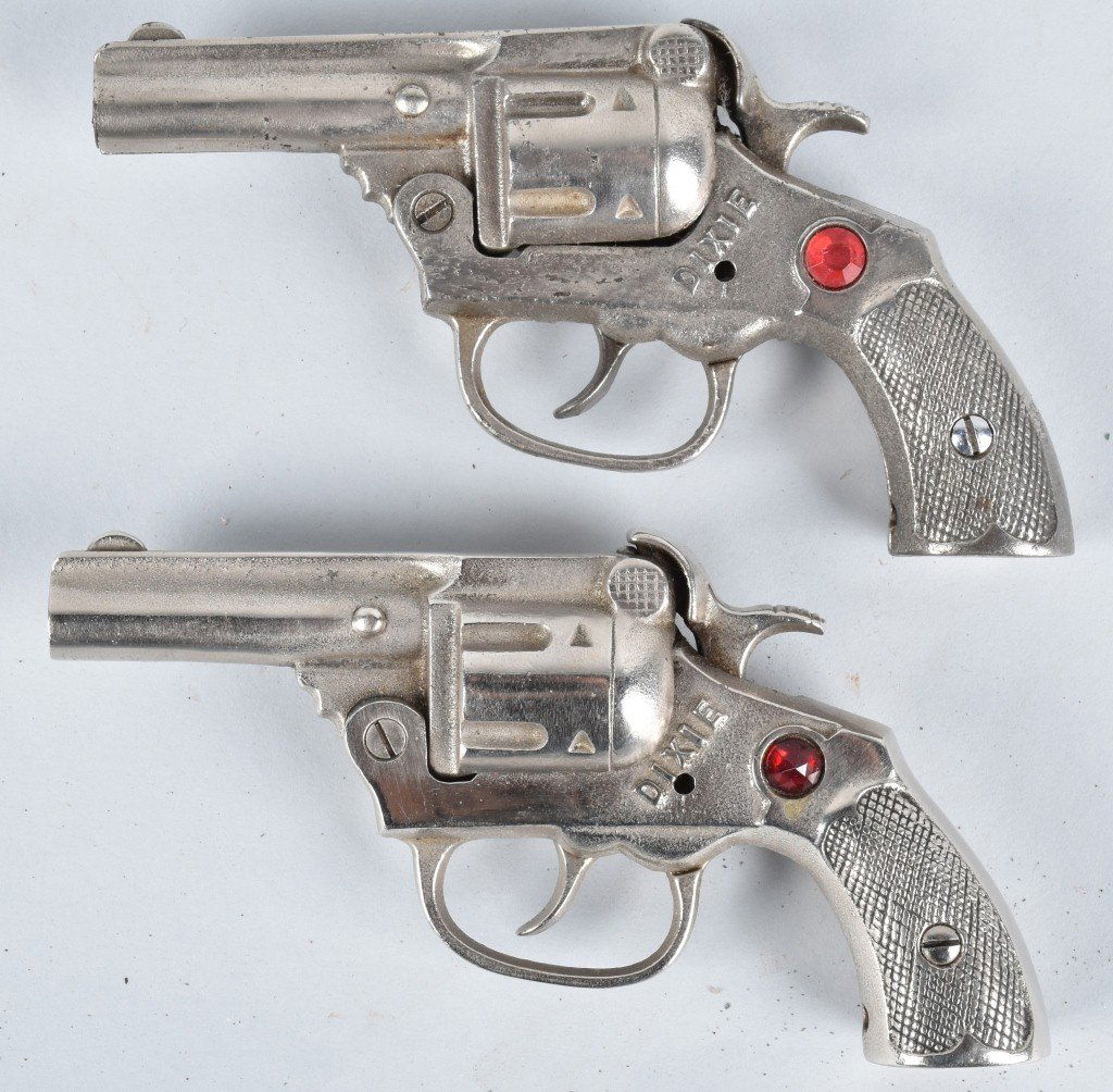 2-DIXIE CAST IRON CAP GUNS with JEWELS (1 of 2)