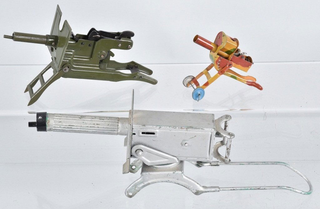 3-GREMAN TIN TOY MACHINE GUNS (1 of 4)