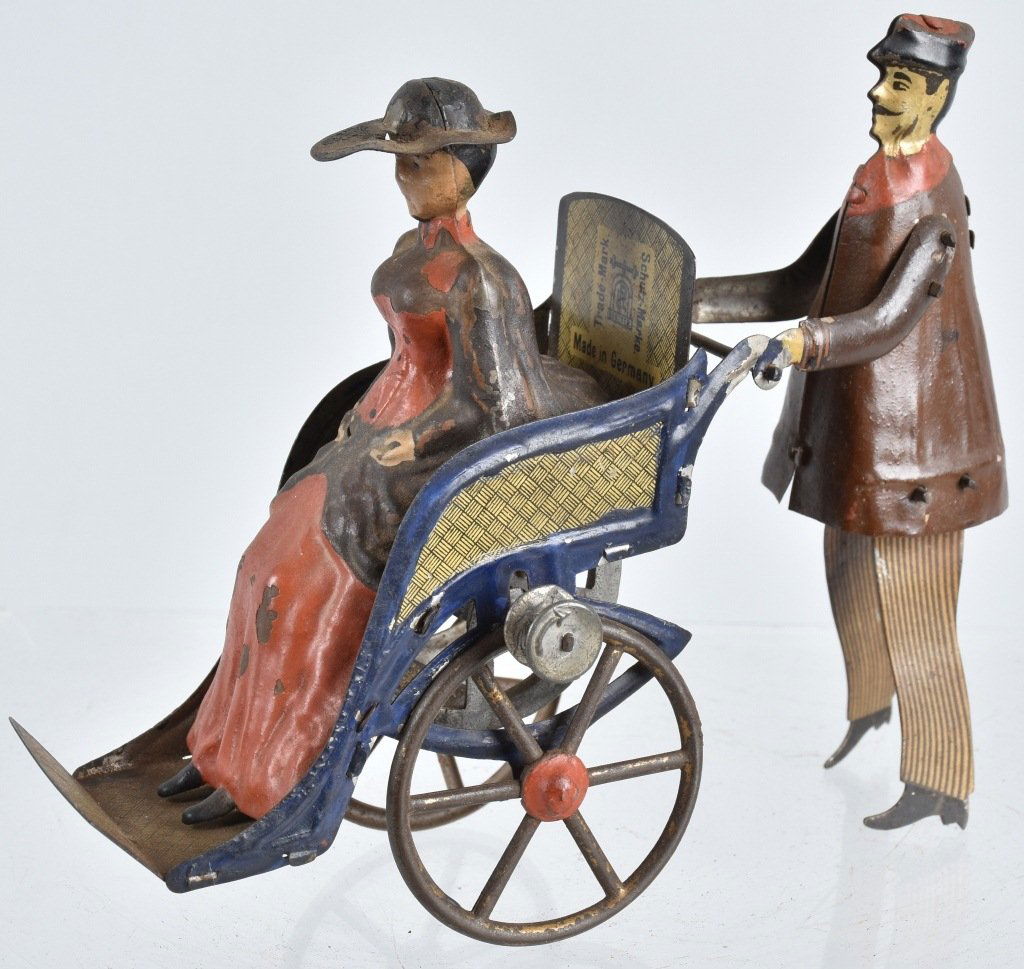 GERMAN LEHMANN TIN FLYWHEEL GOING TO THE FAIR (1 of 6)