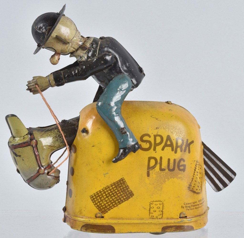 GERMAN NIFTY TIN WINDUP BARNEY GOOGLE / SPARKPLUG (1 of 5)