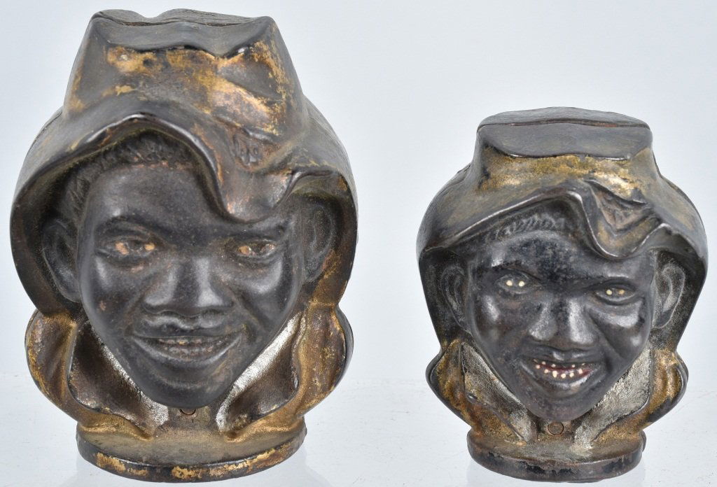 2- AC WILLIAMS TWO-FACED BALCK BOY STILL BANKS (1 of 3)