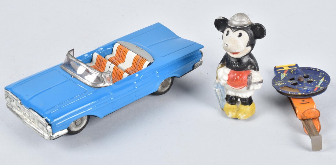 JAPAN TIN CAR, SAPCE SPARKLER, & MINNIE BISQUE (1 of 8)