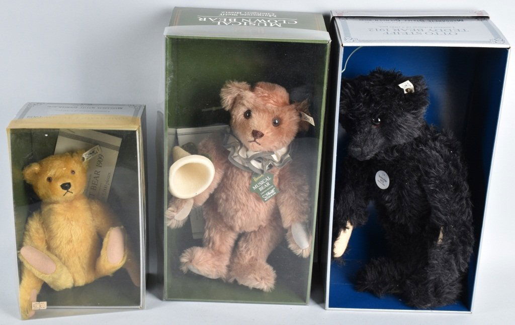 3-STEIFF BEARS, BOXED (1 of 5)