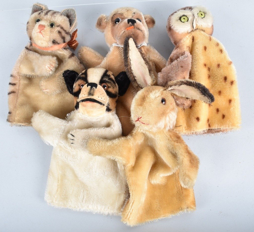 5-VINTAGE STEIFF PUPPETS (1 of 4)