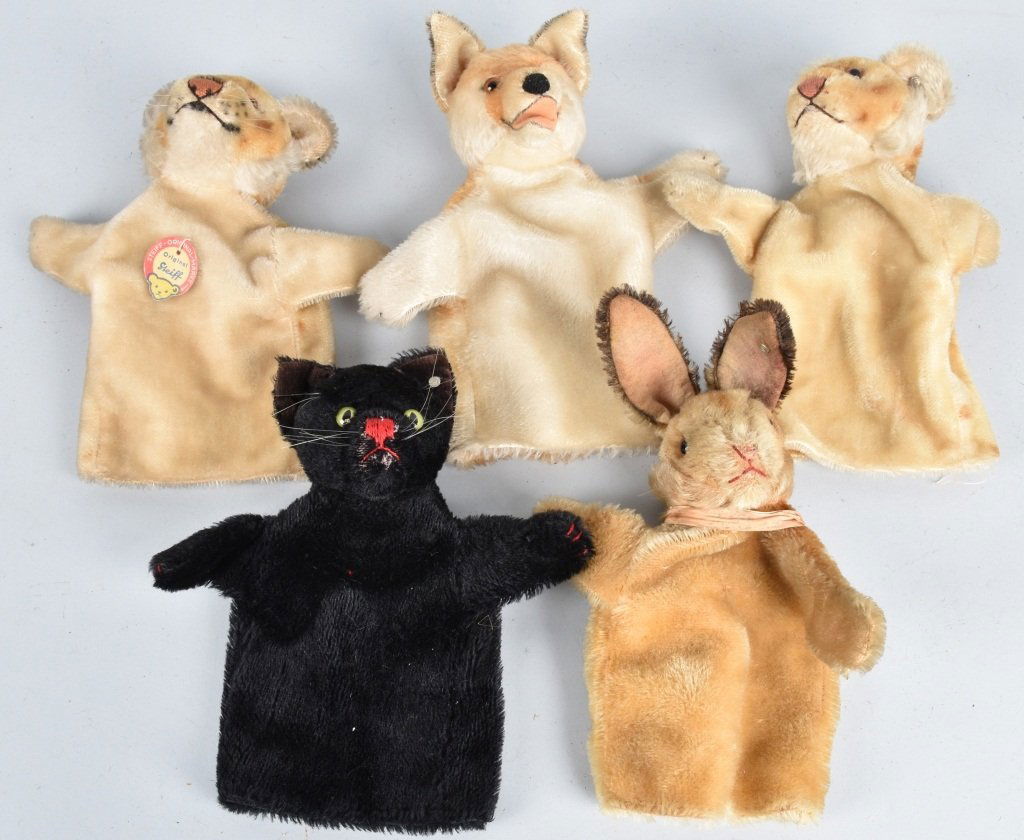 5-VINTAGE STEIFF PUPPETS (1 of 4)