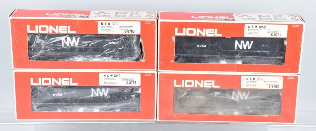 4-LIONEL N&W GP-9 ENGINES, 6-8763 (1 of 4)