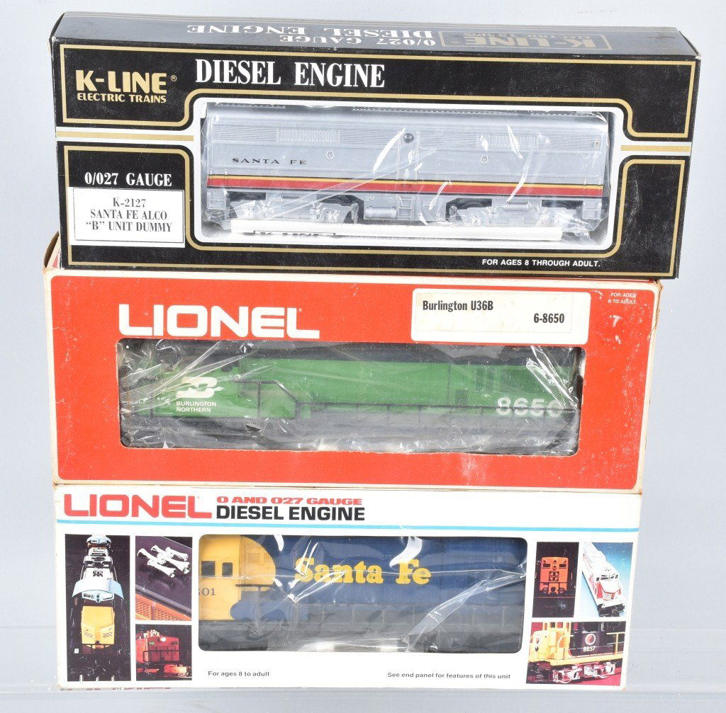 3-LIONEL and K-LINE ENGINE, BOXED (1 of 5)