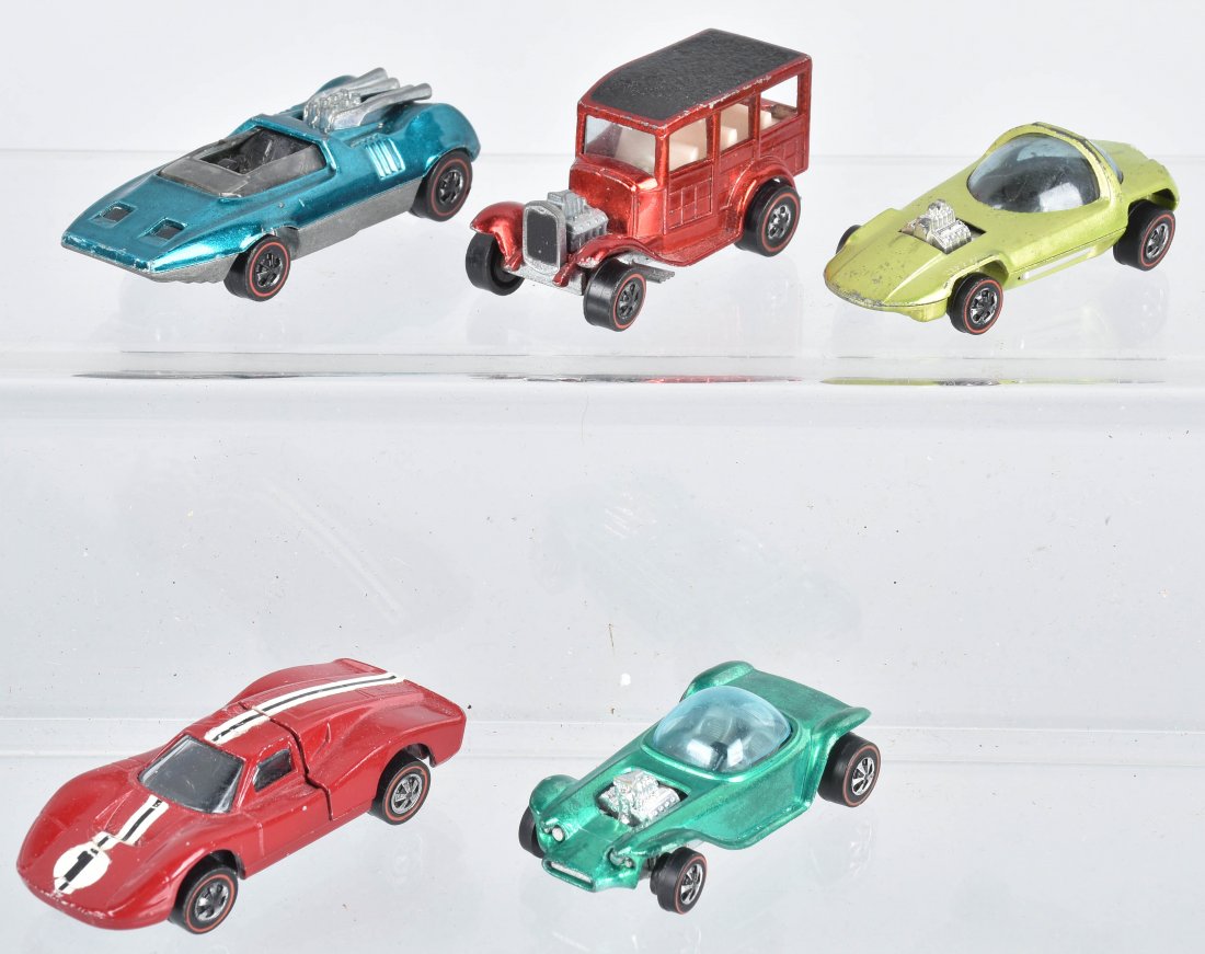 5 REDLINE ERA HOT WHEELS NEAR MINT (1 of 3)